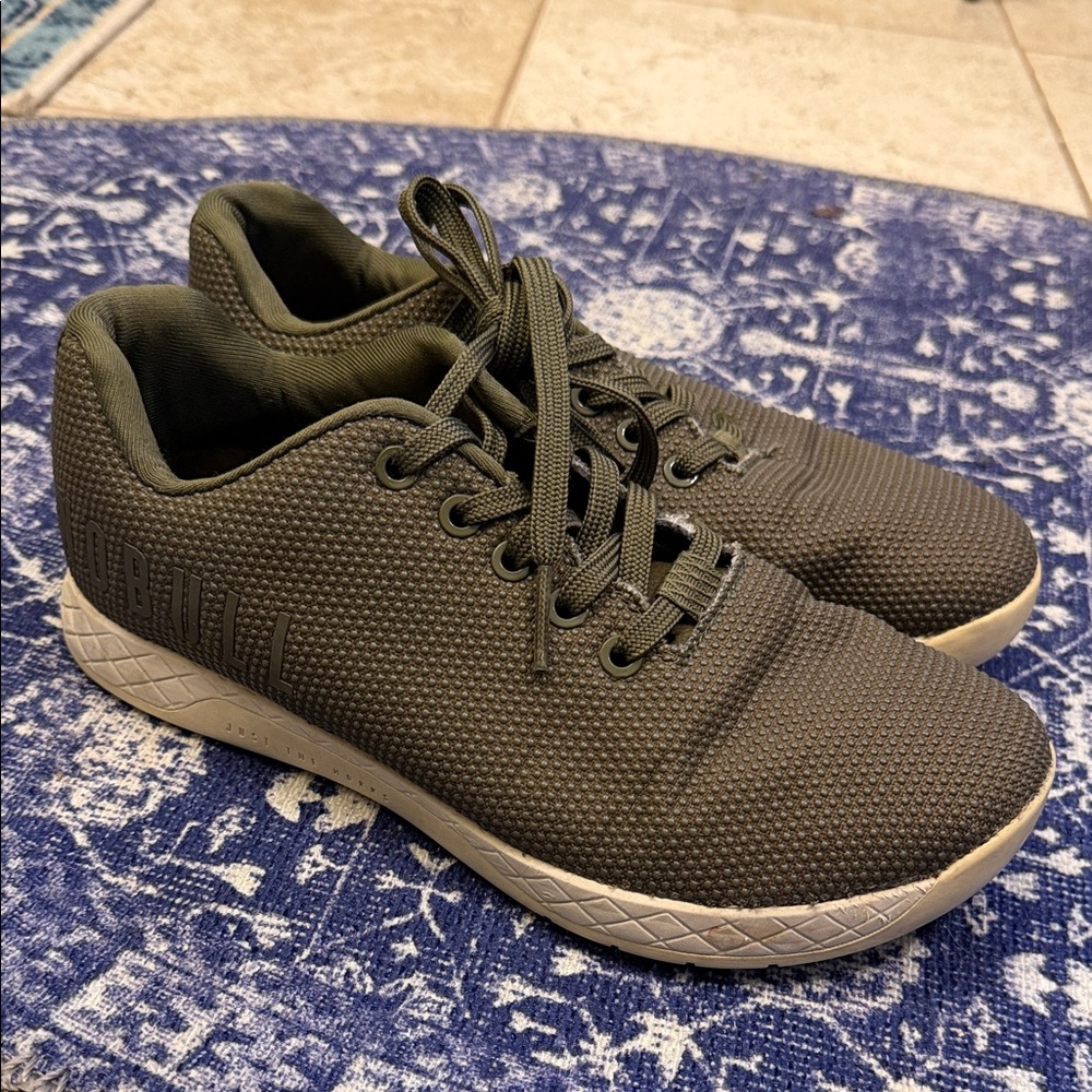 NOBULL Olive Green Knit Sneakers